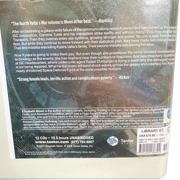 Lot of 3 Audio Books Elizabeth Moon Sci-Fi Engaging Enemy Victory Command 47 hrs - Picture 9 of 13